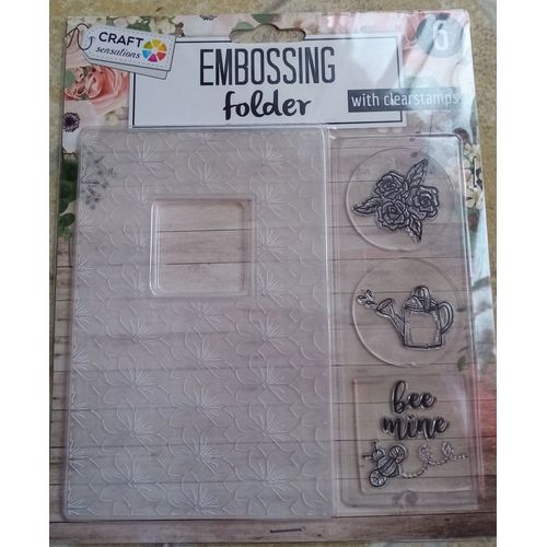 Plaques Embossing Folder Avec Tampons