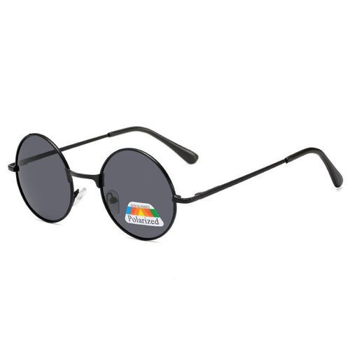 Lunettes De Soleil Polarisées Rondes Pour Hommes Et Femmes, Monture Métallique Vintage, À La Mode, Verres De Cyclisme Uv400, 2022
