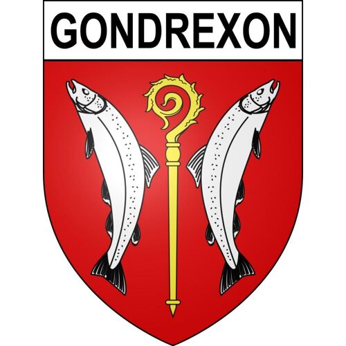 Gondrexon 54 Ville Sticker Blason Écusson Autocollant Adhésif - 17 Cm