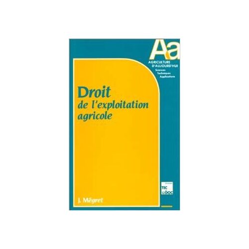 Droit De L'exploitation Agricole