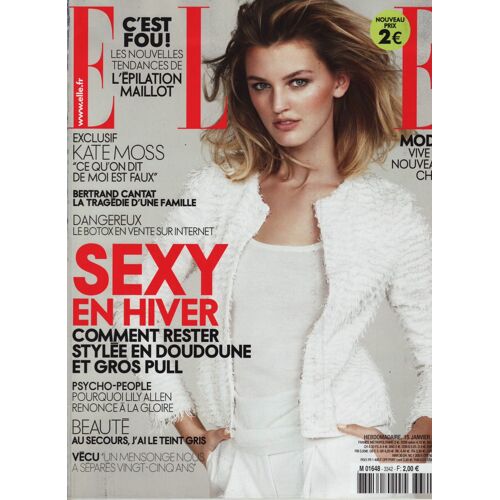 Elle / 15-01-2010 N°3342 : Kate Moss (4p) Lily Allen (2p) Inna Modja (1p) Kristina Rady (2p)