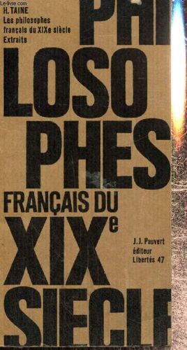 Les Philosophes Français Du Xixe Siècle - Extraits