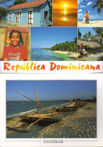 Lot De 2 Cartes Postales Timbrées Gf De Tanzanie Et République Domincaine °°°