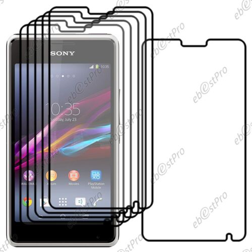 Ebeststar ® Lot X6 Protection Film D'écran Anti Rayures Anti Traces Pour Sony Xperia E1 D2104, D2004 + Lingette De Nettoyage / Accessoires Pour La Pose