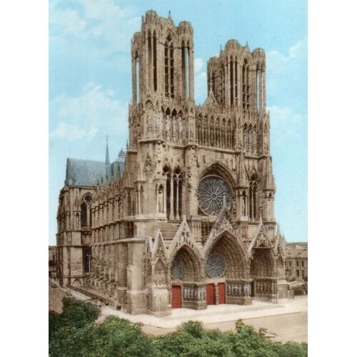 Carte Postale Dentelée - Reims - Cathédrale -