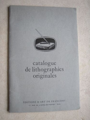 Catalogue De Lithographies Originales