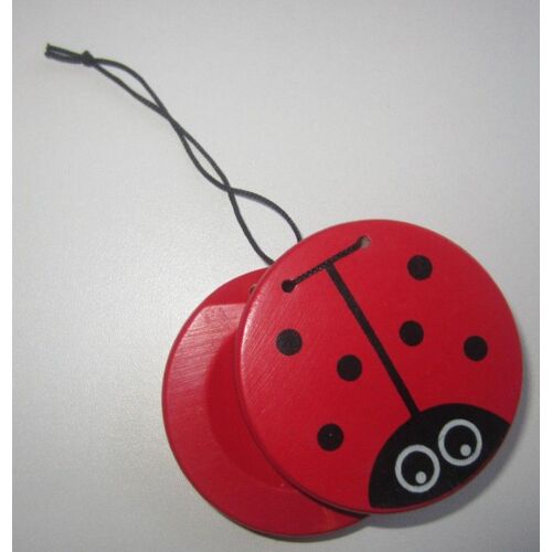 Castagnettes En Bois Coccinelle