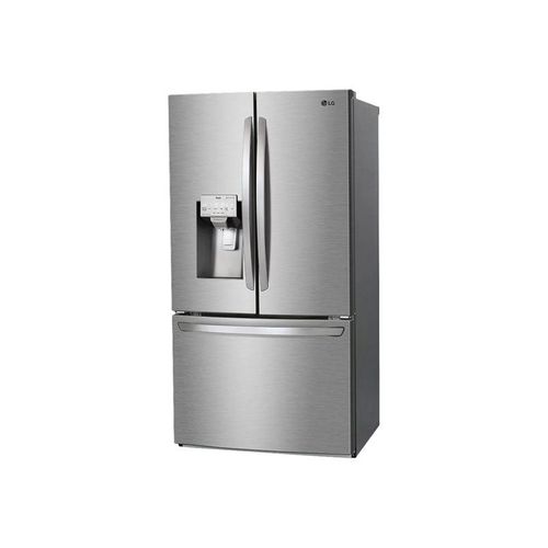 Réfrigérateur-congélateur LG GML8031ST - congélateur inférieur à porte française avec distributeur d'eau, distributeur de glaçons - WiFi - 90.8x79.2x177.2 cm (lxpxh) - 616 litres - classe F - ...