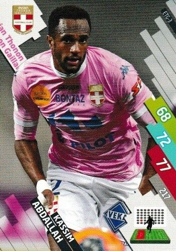 Carte Panini Foot Adrenalyn 2014 / 2015 Kassim Abdallah Evian