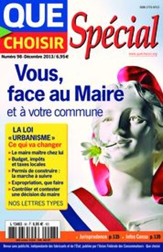 Que Choisir Special 98  Vous Face Au Maire Et A Votre Commune