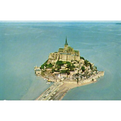 Carte Postale Le Mont Saint Michel - Manche - Et Les Anciens Stationnements - Editions Combier