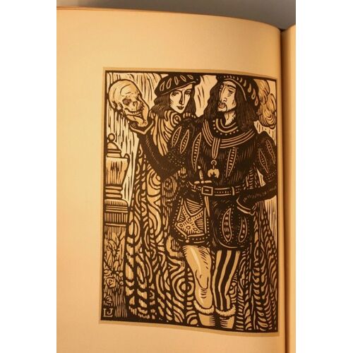 Shakespeare, Histoire D'Hamlet, Bois De Lebedeff, Numerote Sur Rives, Cres 1920.