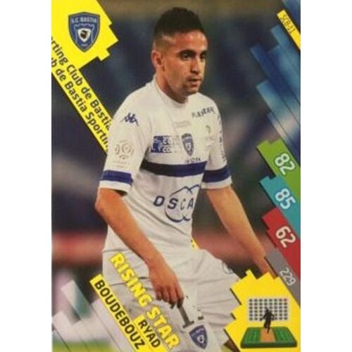 Carte Panini Foot Adrenalyn 2014 / 2015 Ryad Boudebouz Bastia Rising Star