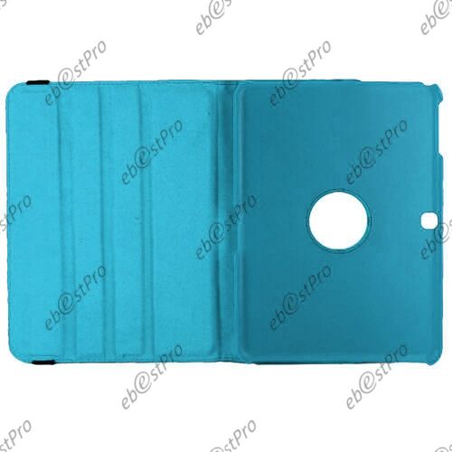Ebeststar ® Film Verre Trempé Pour Samsung Galaxy Tab 4 10.1 Sm-T530, T531 T535 Etui Pu Cuir Coque Housse Rotative 36°, Couleur Bleu