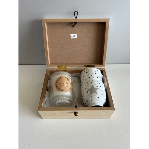 Coffret Cadeau Déco ¿ Bougie Parfumée Hyacinth + 2 Tasses Étoiles