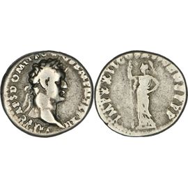 Rome - Denier - Domitien - 92-93 Ad - Athena Tenant Une Lance - Ric.174 - 22-153