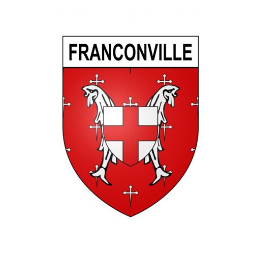 Franconville 54 Ville Sticker Blason Écusson Autocollant Adhésif - 4 Cm
