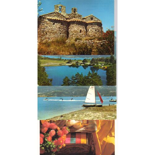 Lot De 4 Cartes Postales, Lettre "S", Six Fours, Saint Aopillaine, Serre Ponçon, Saint Martin Du Var °°°