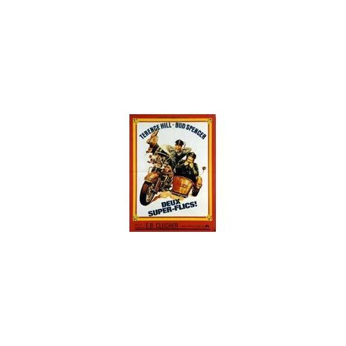 2/ Deux Super Flics - Terence Hill - Bud Spencer - Affiche De Cinéma Pliée 120x160 Cm