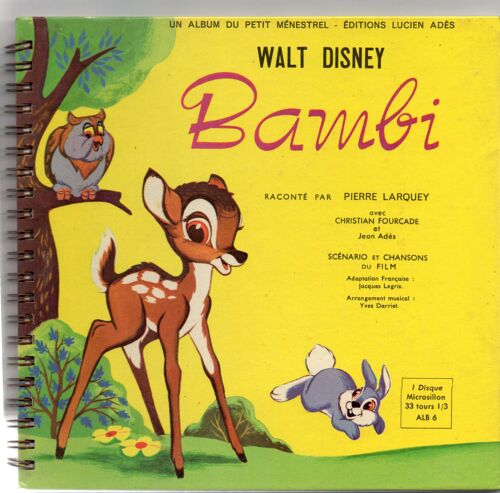 Bambi . Livre Disque .