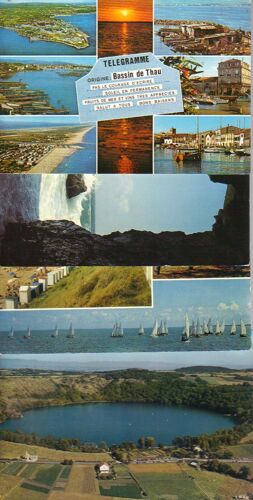 Lot De 4 Cartes Postales, Lettre "T", Thau, Trinité Sur Mer, Tharon Et Tazenat °°°