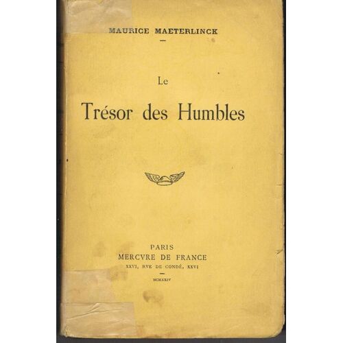 Le Tresor Des Humbles Le Tresor Des Humbles