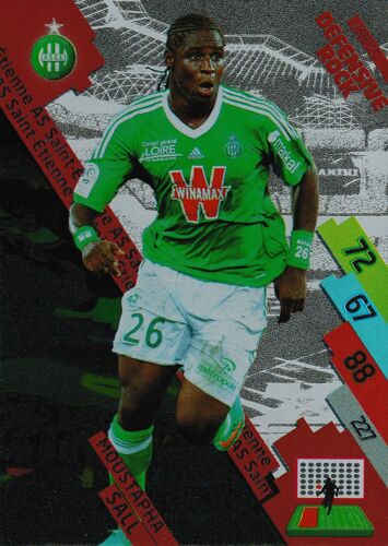 Carte Foot Panini Adrenalyn Xl 2014 / 2015 Asse-13 Moustapha Sall Defensive Rock