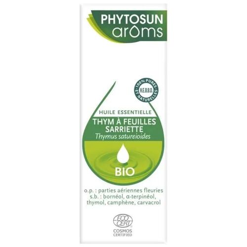 Huiles Essentielles-Phytosun Arôms Huile Essentielle Thym À Feuilles De Sarriette Bio 10 Ml 
