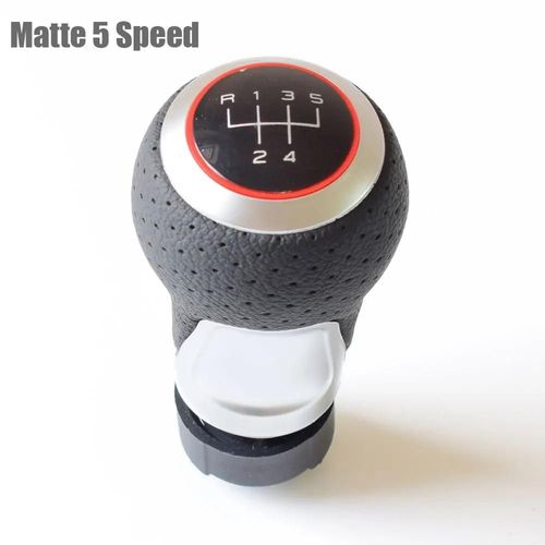 Rouge Mat 5 Vitesses - Pommeau De Levier De Vitesse'excellente Qualité, Pour Audi Skoda Seat A3 A4 B6 B7 B8 A6 S4 B8 8k A5 8t Q5 8r, Volkswagen Vw Passat Golf