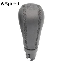 6 Vitesses - Pommeau De Levier De Vitesse En Cuir Noir, Pour Volvo S60 S80 V70 Xc70, Stylo Levier De Vitesse, Accessoires De Style De Voiture