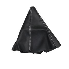 Ligne Blanche - Pommeau De Levier De Vitesse En Cuir Pu Mt, Pour Volvo S60 V70 Xc90 Subaru Forester Peugeot 307 206 308 407