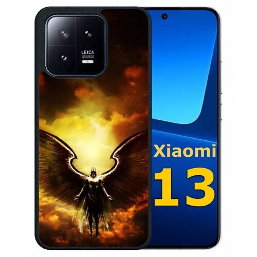 Coque Pour Xiaomi 13 - Ange Flamme - Silicone - Noir