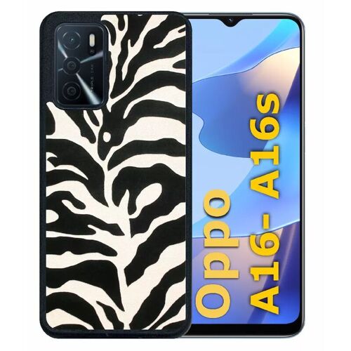Coque Pour Oppo A16s - Zebré - Silicone - Noir