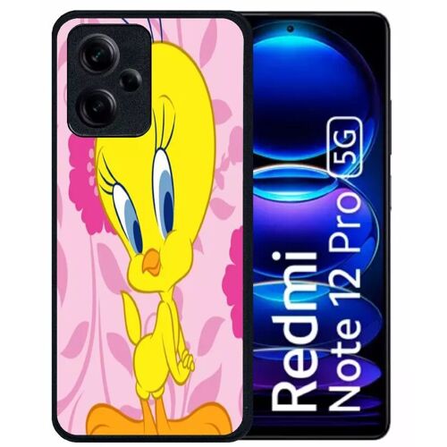 Coque pour redmi note 12 pro 5g - titi - silicone - noir