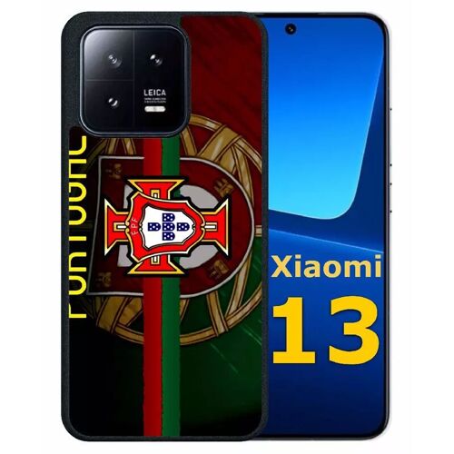 Coque pour xiaomi 13 - portugal design one - silicone - noir