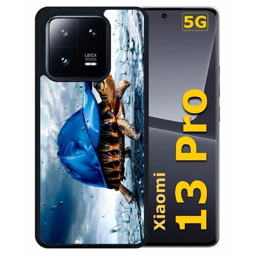 Coque pour xiaomi 13 pro - tortue baseball - silicone - noir