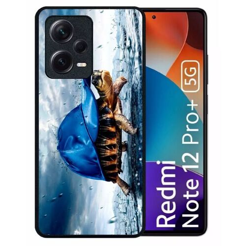Coque pour redmi note 12 pro+ - tortue baseball - silicone - noir