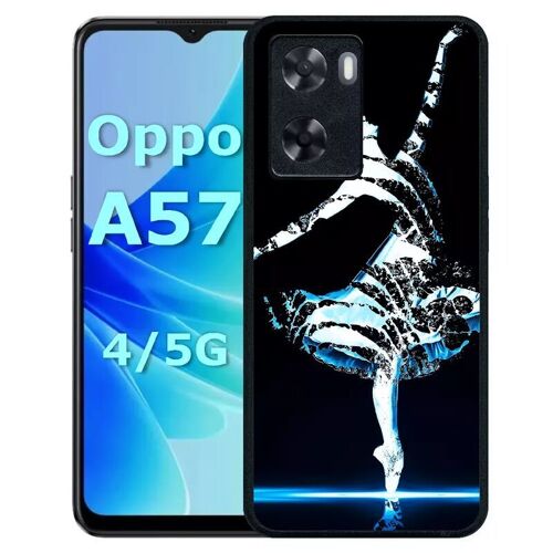Coque Pour Oppo A57 - Danseuse Etoile - Silicone - Noir