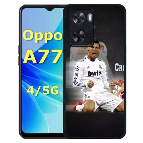 Coque Pour Oppo A77 4g/5g - Christiano Ronaldo - Silicone - Noir
