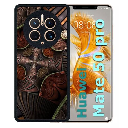 Coque Pour Huawei Mate 50 Pro - Metallic - Silicone - Noir