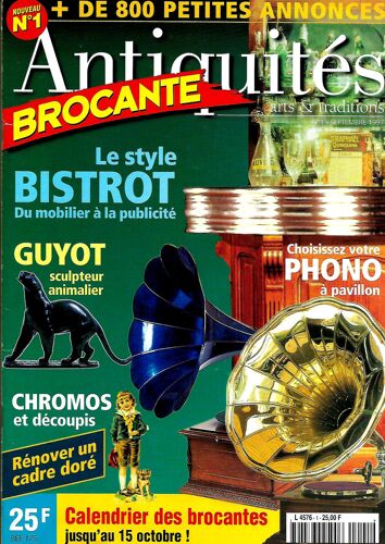 Antiquites Brocante N° 1 Du 01/09/1997