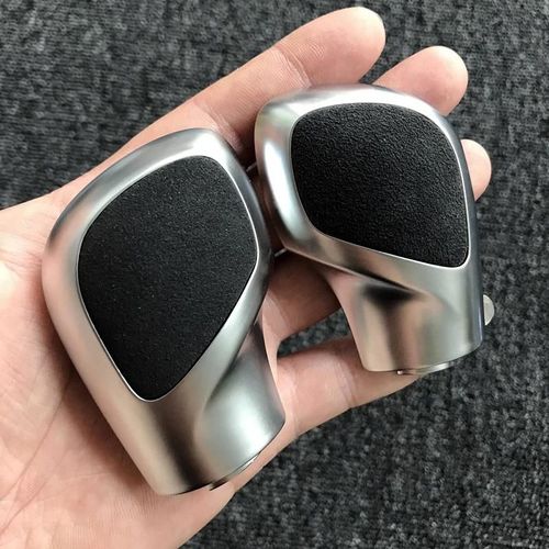 Alcantara Chromé - Couvercle Latéral De Pommeau De Levier De Vitesse En Alcantara, Chromé Mat Avec Emblème Dsg Pour Vw Golf 6 7 R Gti Passat B7 B8 Cc R20 Jetta Mk6 Gli