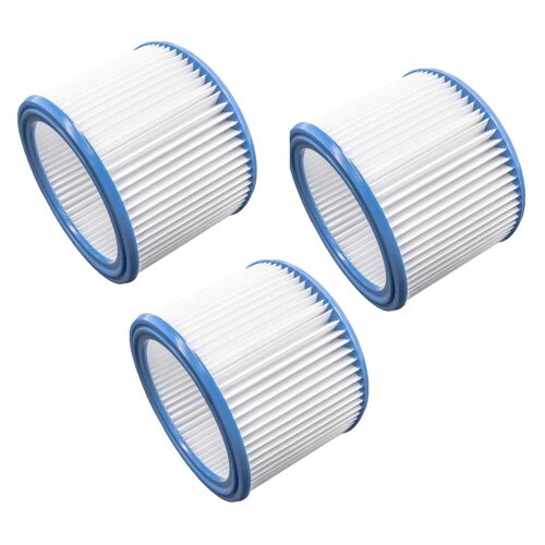 vhbw Set de filtres 3x Filtre plissé compatible avec Nilfisk Attix 30, 40, 40-0M PC TYPE22 / 791-2M/B1, 50, 7 aspirateur - Filtre à cartouche