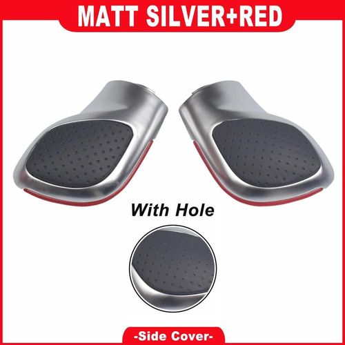 Option 1 - Pommeau De Levier De Vitesse De Voiture Rouge/Bleu Chromé Mat Pour Vw Golf 6 7 R Gti Passat B7 B8 Cc R20 Jetta Mk6 Gli Dsg Couvercle Emblème