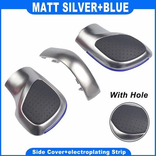 Variante 5 - Pommeau De Levier De Vitesse De Voiture Rouge/Bleu Chromé Mat Pour Vw Golf 6 7 R Gti Passat B7 B8 Cc R20 Jetta Mk6 Gli Dsg Couvercle Emblème