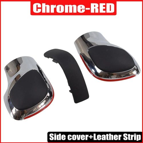 Variante 12 - Pommeau De Levier De Vitesse De Voiture Rouge/Bleu Chromé Mat Pour Vw Golf 6 7 R Gti Passat B7 B8 Cc R20 Jetta Mk6 Gli Dsg Couvercle Emblème