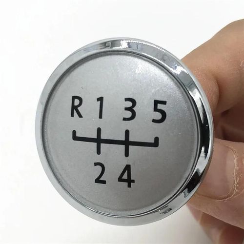 Argent 5 Vitesses - Pommeau De Levier De Vitesses Couvercle Emblème Pour Volkswagen Vw Transporter T5 T5.1 Gp 2003 2004 2005 2006 2007 2008 2009 2010 2011