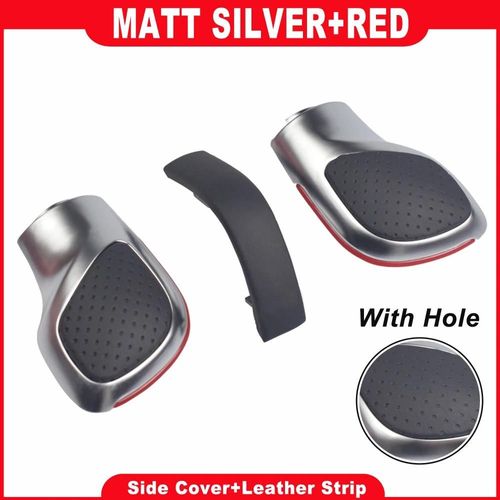 Variante 3 - Pommeau De Levier De Vitesse De Voiture Rouge/Bleu Chromé Mat Pour Vw Golf 6 7 R Gti Passat B7 B8 Cc R20 Jetta Mk6 Gli Dsg Couvercle Emblème
