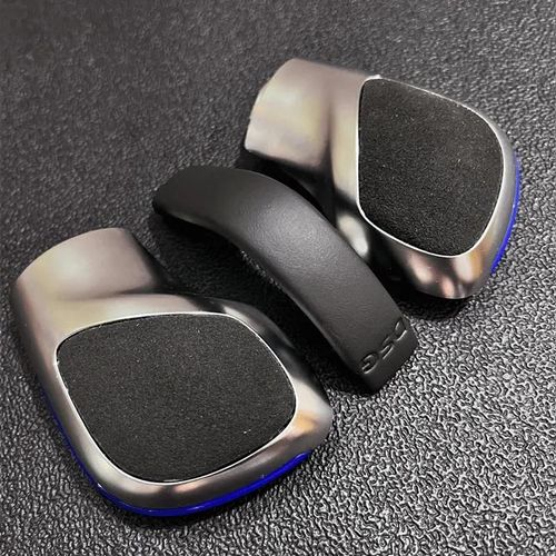 Daim Bleu 2 - Couvercle Latéral De Levier De Vitesse En Cuir Suédé, Emblème Dsg Pour Vw Golf 6 Golf 7 R Gti Passat B7 B8 Cc R20 Jetta Mk6 Gli