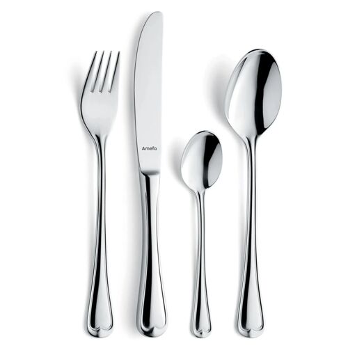 Amefa Ensemble De Couverts 24 Pcs Elegance Argenté Brillant